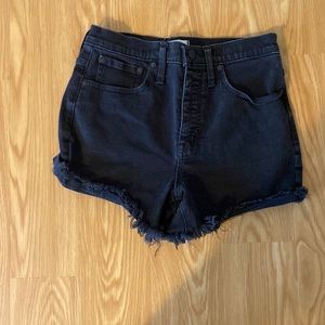Madewell high rise denim shorts